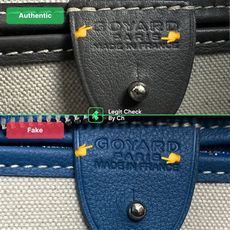 are the rodeo hall goyard bags fake|goyard bag vs real.